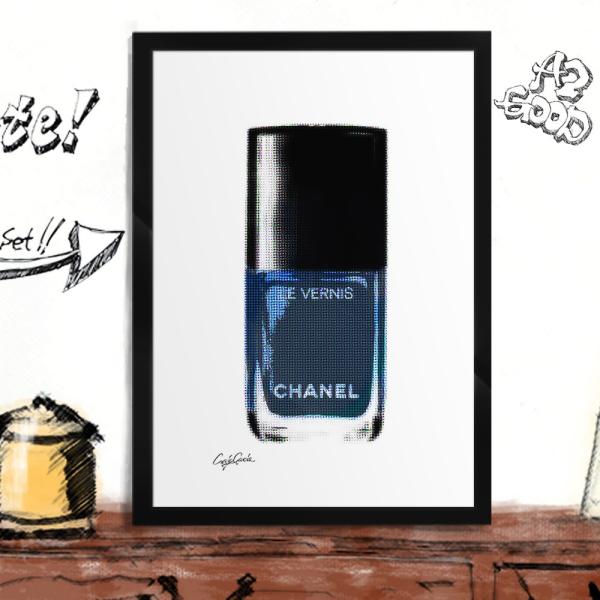 アートポスター ブランド オマージュ シャネル ネイル A2 クレイグガルシア Nail D 02