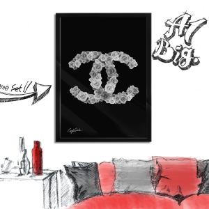 アートポスター ブランド オマージュ クロムハーツ A1 クレイグ