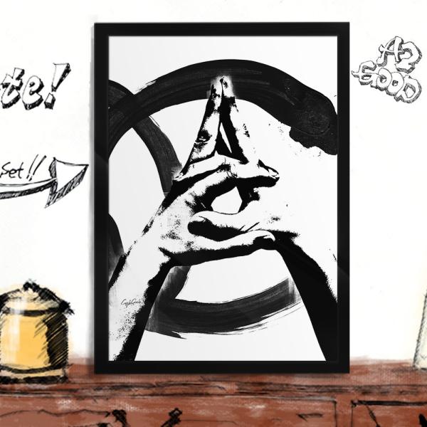 アートポスター ブランド オマージュ シャネル A2 クレイグガルシア Sign language ...