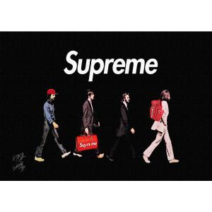 Star Design 【キャンバスポスター】 A2サイズ アートポスター SUPREME × BE...