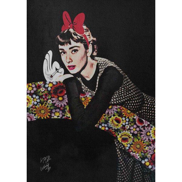 Star Design 【キャンバスポスター】 A1サイズ アートポスター AUDREY HEPBU...