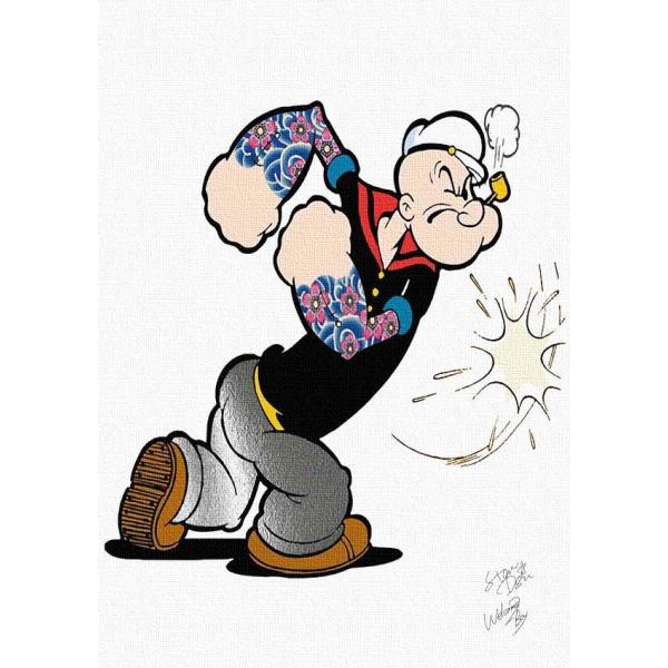 Star Design 【キャンバスポスター】 A3サイズ アートポスター Popeye ポパイ キ...