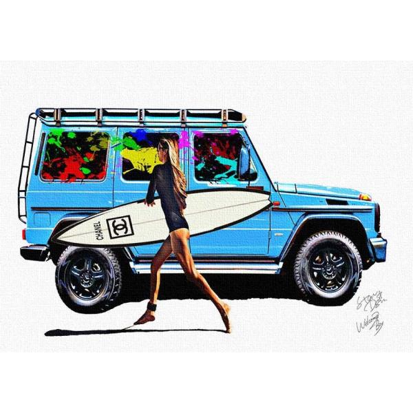 Star Design 【キャンバスポスター】 A2サイズ アートポスター Chanel Benz ...