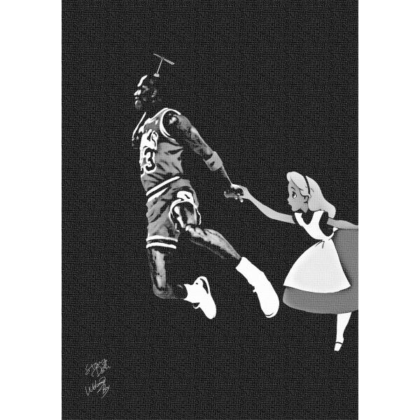 Star Design 【キャンバスポスター】 A1サイズ アートポスター AIR WALK マイケ...