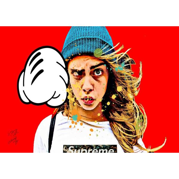 Star Design ポスター A2サイズ アートポスター CARA DELEVINGNE カーサ...