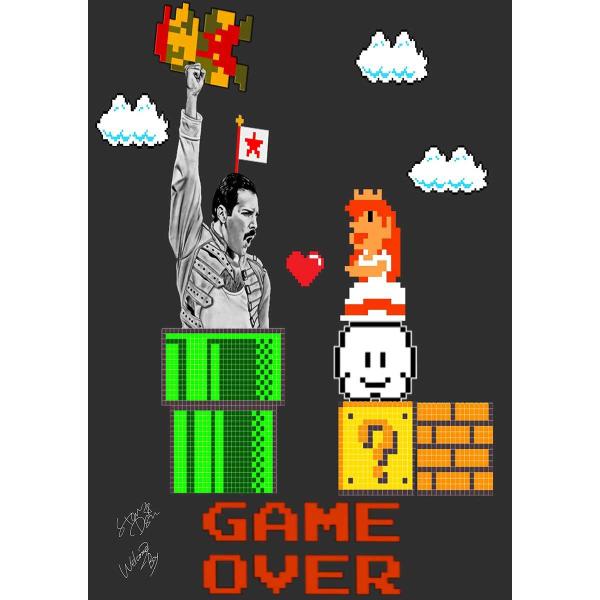 Star Design ポスター A3サイズ アートポスター スーパーマリオブラザーズ Game O...