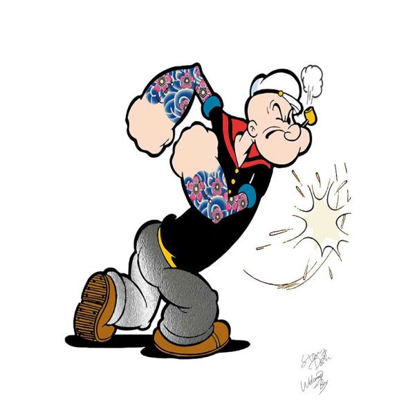 Star Design ポスター A2サイズ アートポスター Popeye ポパイ キャラクター雑貨...