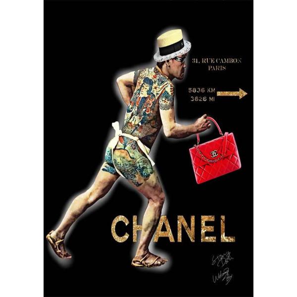 Star Design ポスター A3サイズ アートポスター GO TO CHANEL 刺青 チャネ...