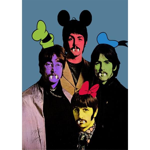 Star Design ポスター A1サイズ アートポスター Beatles オマージュアート ビー...