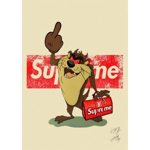 Star Design ポスター A2サイズ アートポスター SUPREME タスマニアンデビル #...