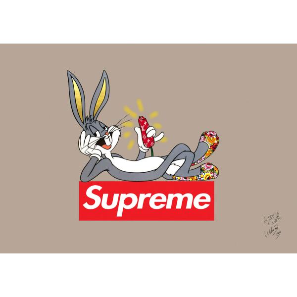 Star Design ポスター A2サイズ アートポスター SUPREME バックスバニー #wb...