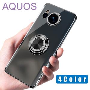 AQUOS wish sense7 sense6 6S sense4 ケース basic lite 5G リング ソフト クリア 透明 カバー おしゃれ シンプル アクオス センス4 センス6｜goodlike