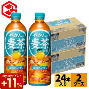 麦茶 お茶 ペットボトル やかんの麦茶 from一(はじめ) 650ml 24本 2箱 48本｜Good Luck便 ヤフー店