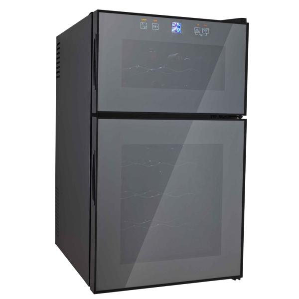 ワインセラー 家庭用 24本 収納 2ドア タッチパネル インテリア