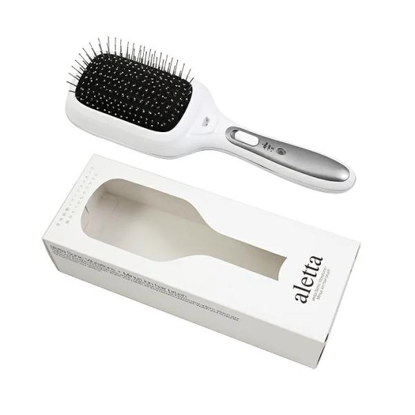 ヘアブラシ 音波振動 マイナスイオン アレッタ 電動 バイブ ブルブル 髪質 改善 サラサラ 電動ブ...