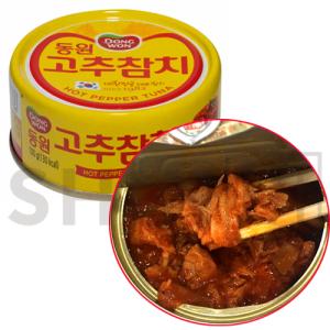 東遠 唐辛子ツナ 100g x 6缶 韓国売上NO１ツナ缶 送料無料（レターパックプラス） 目玉商品 缶詰の商品画像