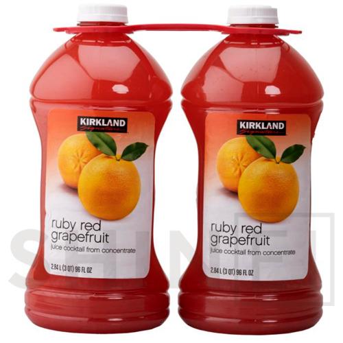 カークランド ルビーレッドグレープフルーツジュース 2.8L x 2本（沖縄別途送料）