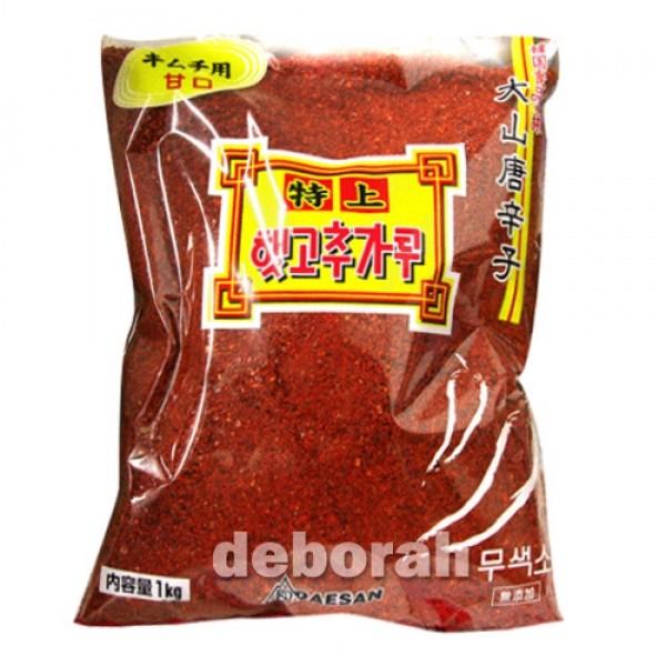 韓国食品　大山　唐辛子粉　甘口　1kg　キムチ用/調味用（選択肢）（m3945-m3946）