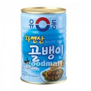 韓国食品 自然産　つぶ貝　缶詰　400ｇ