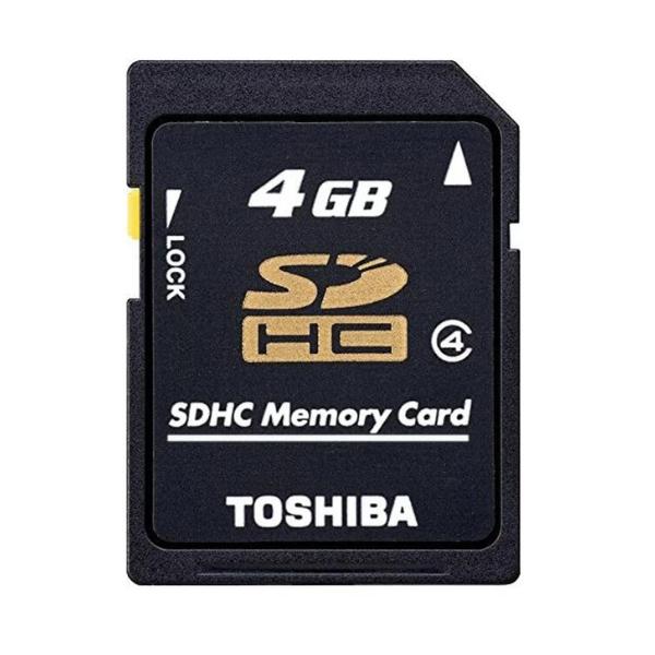 日本製！東芝 SDHCカード 4GB CLASS4 ミニケース入 バルク品 SD エスディー