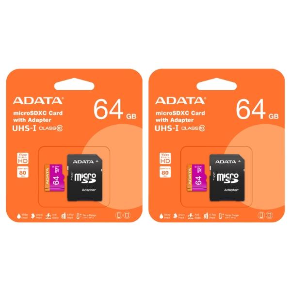 「5枚セット」 microSDカード 64GB 永久保証 A-DATA AUSDX64GUICL10...
