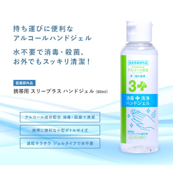 ハンドジェル アルコール 日本製 携帯用 高配合57％ ハンドジェル 80ml ミニボトル 在庫有り...