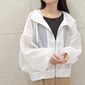 UVカット レディース パーカー ラッシュガー...の詳細画像5