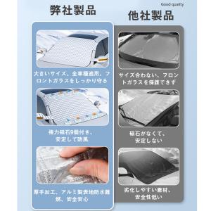 サンシェード フロントガラスカバー 車用凍結防...の詳細画像2
