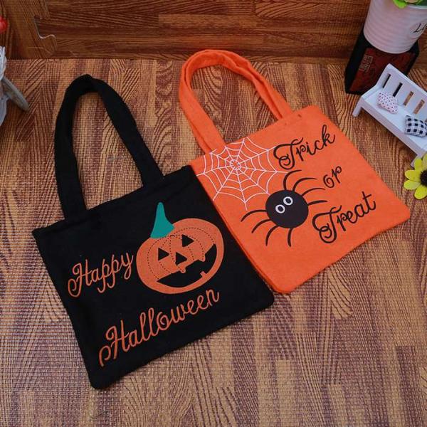 ハロウィン バッグ 不織布 グッズ 手提げ袋 ミニバッグ トートバッグ お菓子袋 ギフトバッグ ギフ...