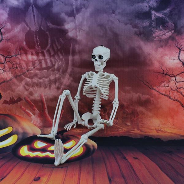 ハロウィン 骸骨 ガイコツ 骨 置物 約40cm ハロウィン 飾り付け 室内 置物 仮装 ハロウィン...
