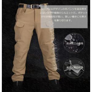 カーゴパンツ メンズ ゴルフパンツ 裏起毛 ミ...の詳細画像4