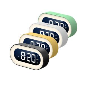 光目覚まし時計 デジタル LED 置き時計 無段階調光 デュアルアラーム スヌーズ機能 USB充電式 小型 軽量 日本語説明書 12h24h時間表示 選べる4色｜goodproductlife