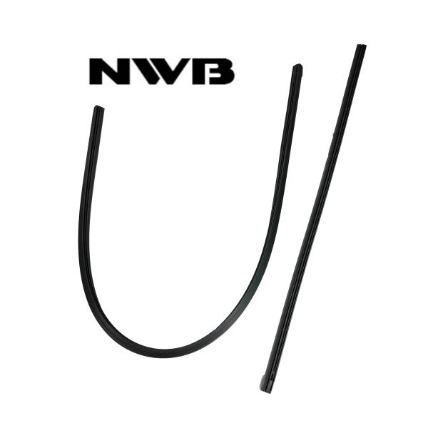 プリウス ZVW52 9ミリのみ デザイン 700 400 ワイパー 替えゴム NWB フロント 左...