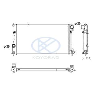 スバル BRZ ZD8 ラジエーター MT 用 社外新品 コーヨーラド製 KOYO製 適合問合せ必須