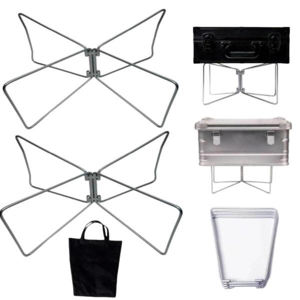 クーラースタンド クーラーボックス スタンド 折りたたみ式 マルチボックススタンド ツールボックスス...