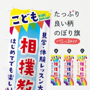 のぼり旗 こども相撲教室・見学・体験レッスン受付中｜goods-pro