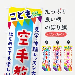 のぼり旗 こども空手教室・見学・体験レッスン受付中｜goods-pro