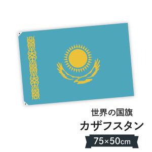 カザフスタン共和国 国旗 W75cm H50cm｜goods-pro