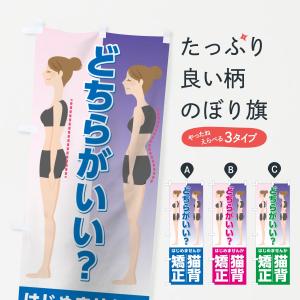 のぼり旗 猫背矯正｜goods-pro