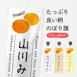 のぼり旗 山川みかん・温州みかん
