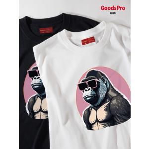 Tシャツ サングラスとゴリラ