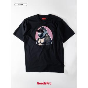 Tシャツ サングラスとゴリラの詳細画像2