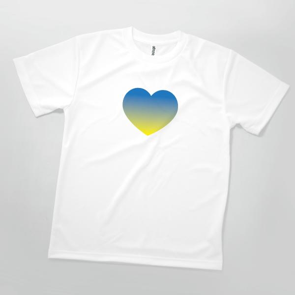 Tシャツ ウクライナ国旗 ハート Ukraine