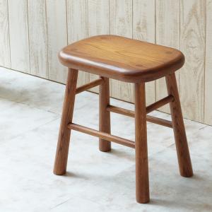 スツール 木製 おしゃれ 椅子 高さ40cm オーク 完成品 一生紀 ISSEIKI