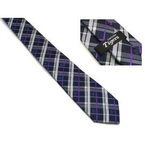 [Tigers] プロ野球グッズ 阪神タイガースグッズ ネクタイ THロゴ ネイビーチェック-067