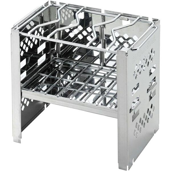 キャプテンスタッグ バーベキューコンロ 焚火台 1台3役 折りたたみ カマド スマートグリル B6型...