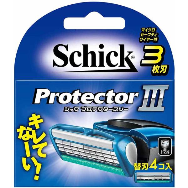 シック Schick プロテクタースリー 3枚刃 替刃 (4個入)