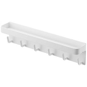 山崎実業 マグネットキーフック&amp;トレイ スマート ホワイト 2754