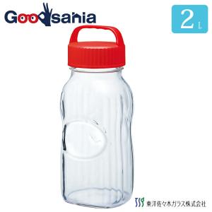 東洋佐々木ガラス 保存容器 漬け上手 うめ編 2Ｌ 2000ml 日本製 梅びん 果実酒瓶 ガラス容器 保存瓶 梅酒 瓶 果実酒 漬物 ガラス I-77861-R-C-JAN｜Goodsaniaマック土居店2ndstore