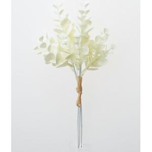 アスカ 造花 ミニユーカリ バンチ クリームホ...の詳細画像2